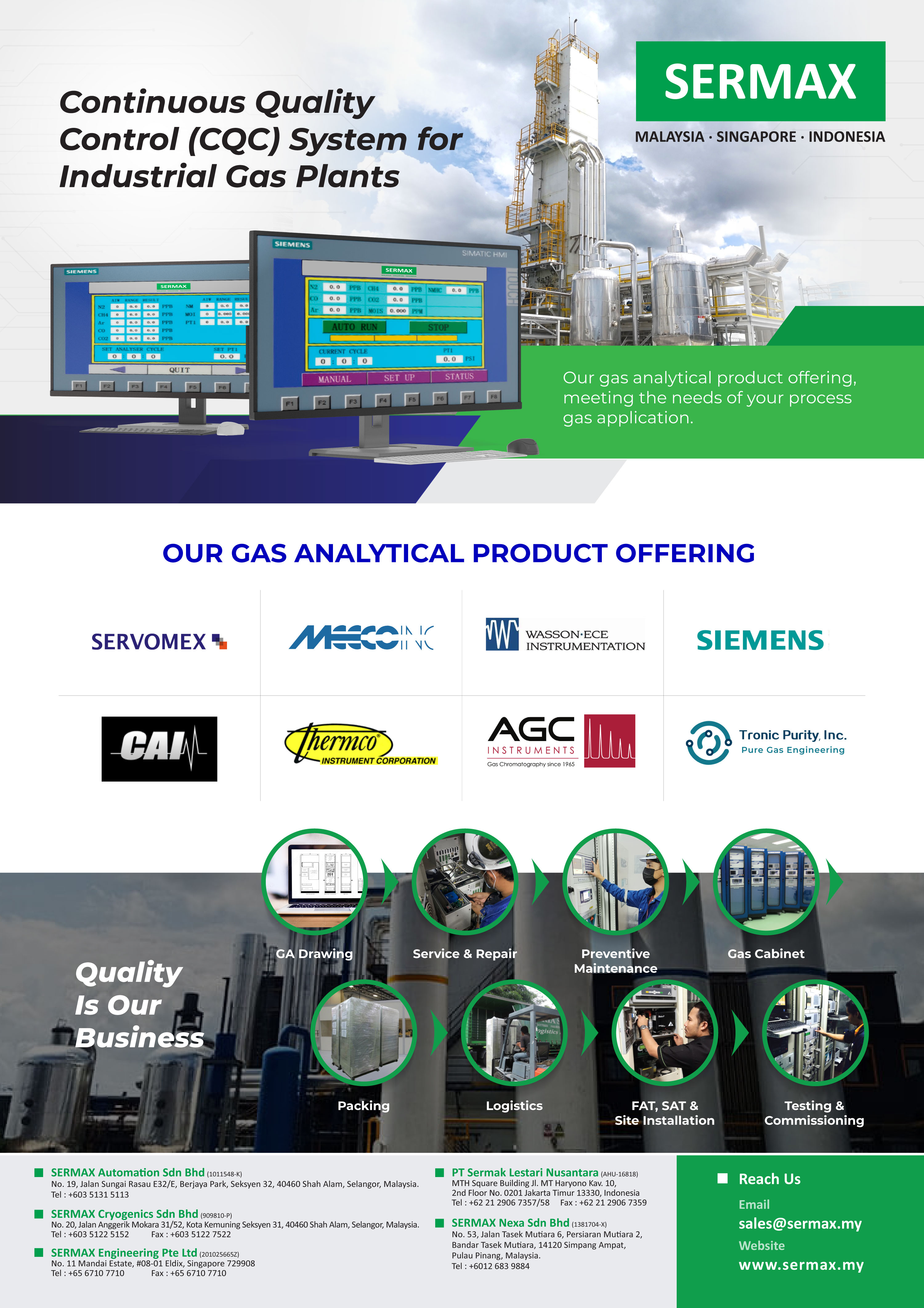 Continuous Quality Control (CQC) System for Industrial Gas Plants